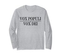 VOX POPULI VOX dei Voce del Popolo Voce di Dio Maglia a Manica