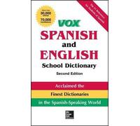 Vox Spanish and English School Dictionary, Paperback, 2nd Edition (Tascabile)