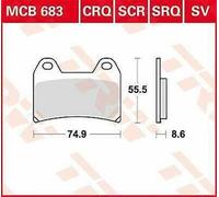 Voxan VB1 1000 2003-2004 TRW Crq Serie Carbonio Gara Pastiglie Freno MCB683CRQ
