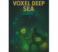 Voxel Deep Sea: Vol. 1: Ocean Quest Notebook with Grid Pages - Shark Battle Fantasy - 160 Pages, 8.5 x 11 inches
