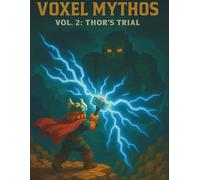 Voxel Mythos: Vol. 2: Thor's Trial - Norse Myth Fantasy Notebook with Grid Pages - 160 Pages, 8.5 x 11 inches