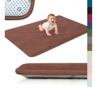 Voxirum Tappetino per Gattonare per Bambini, Tappeto per La Ameretta dei Bambini, Spessore 2 cm, Coperta Strisciante Tappeto Morbido per Bambini, Camera da Letto, Marrone caffè, 90 x 150 cm