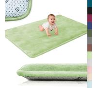 Voxirum Tappetino per Gattonare per Bambini, Tappeto per La Ameretta dei Bambini, Spessore 2 cm, Coperta Strisciante Tappeto Morbido per Bambini, Camera da Letto, Verde, 60 x 120 cm