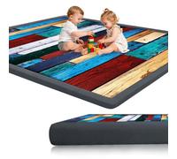 Voxirum Tappeto di Velluto Corallo Ispessimento, Spessore 2 cm, Tappeto Antiscivolo Lavabile, Tatami Tappetino Antiscivolo, Bambino Tappetino Gioco per Yoga, Esercizi e Gattonare 130 x 220cm