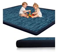 Voxirum Tappeto Gioco Bambini Acolchado 2 cm Extra Spesso, Antiscivolo, Ideale per Pavimenti e Box Neonato, Palestra Neonati, Tappeto Tummy Time Neonati Blu 150 x 280cm