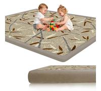 Voxirum Tappeto in Velluto Corallo per Bambini per Gattonare e Gattonare Spessore Extra 2 CM, Tappeto Gioco Bambini, Tappeto Neonato Gattonamento, Regalo Bambino 50 x 180cm