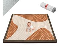 Voxirum Velluto di Corallo Tappeto Gioco Bambini Tappeto Neonato Gattonamento 2CM per Camera da Letto Salotto Tappeti Morbido Neonato, Antiscivolo Tatami Bambini 120 x 170cm