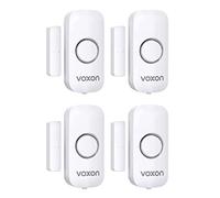 VOXON Sensore di Allarme per Porte e Finestre, 100 dB Sirena Allarme Casa Senza Fili, Sistema Antifurto Magnetico Wireless, Allarme Porta Ingresso Adatto per Casa, Negozio, Ufficio, Garage (4 pezzi)