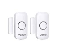 VOXON Sensore di Allarme per Porte e Finestre, 100 dB Sirena Allarme Casa Senza Fili, Sistema Antifurto Magnetico Wireless, Allarme Porta Ingresso Adatto per Casa, Negozio, Ufficio, Garage (2 pezzi)