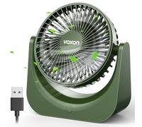 VOXON Ventilatore da Tavolo, Mini Ventilatore USB, Ventilatore Portatile, 5 Impostazioni di Velocità, Ventilatore Silenzioso, Ventilatore da Scrivania per Casa Ufficio Cucina (Senza Batteria)