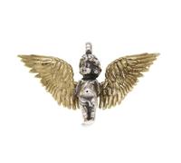 VOYADE S925 Argento Sterling degli uomini Cupido Amore Dio Pendente, Retro Moda Versatile Pendente in Argento Sterling Collana,Argento,Pendant + Chain 50cm