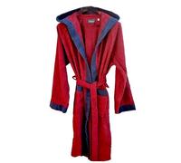 Voyage accappatoio con cappuccio in spugna di cotone, Carrara (IT, Testo, L, XL, Regular, Regular, Bordeaux)