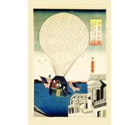 Voyage Beyond: Vintage Hot Air Balloon Notebook (6x9 College-Ruled Journal): A Timeless Journey in Writing: Featuring Historic Artwork of a Hot Air Balloon Adventure