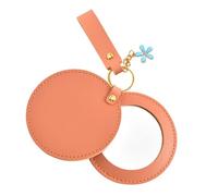 Voyage Reflector - Mobile Circular Trendy Speculum, 13.5x17.5cm Hand Carry Petite Mirror for Backpack Storage, Fashion Item with Polished Appeal, Makeup Aid, Tiny Viewing Glass for Vacation Trips