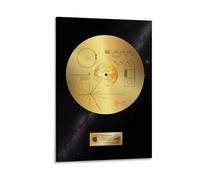 Voyager 1 Golden Record(1) Poster spaziale, decorazione da parete per ufficio e stanza, poster artistico da parete per decorazione da parete, 20 x 30 cm