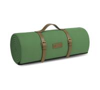 Voyager Coperta da picnic - Tappeto verde a spina di pesce extra large 200 x 200 cm - Tappetino impermeabile e antisabbia, per 6 - 8 persone - pieghevole con manico - elegante coperta da campeggio e
