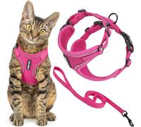 Voyager - Set di pettorina e guinzaglio per gatti a prova di fuga con cuciture riflettenti, manico in neoprene da 1,5 m, supporta gatti piccoli, medi e grandi, gattini da passeggio, by Best Pet