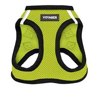 Voyager Step-in Air Dog Harness - All Weather Mesh Step in Vest Harness for Small and Medium Dogs by Best Pet Supplies - Lime Green Base, XXS