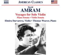 Audio Cd David Amram - Voyages For Solo Violin, Piano Sonata