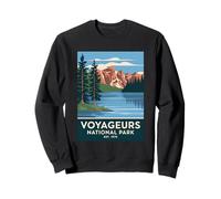 Voyageurs National Park Vintage Campeggio Escursionismo Uomo Donna Felpa