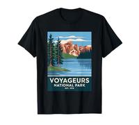 Voyageurs National Park Vintage Campeggio Escursionismo Uomo Donna Maglietta