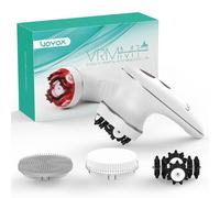 VOYOR Massaggiatore Anticellulite Cordless Elettrico per Viso Braccio Collo Corpo, 3 Teste Muti-funzional, Spazzola Pulizia, Impermeabile IPX7