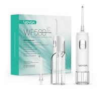 VOYOR Mini Idropulsore Dentale, Irrigatore Portatile Cordless Ricaricabile e Rimozione Placca Impermeabile IPX7 per Denti con 2 Serbatoi Rimovibili per Viaggi Domestico WF500