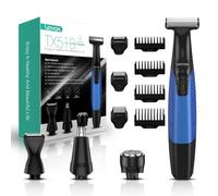 VOYOR Rasoio Elettrico Barba Impermeabile All-in-One Wet/Dry Blu TX510