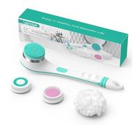 VOYOR Spazzola Schiena Doccia Elettrica Spazzola Corpo 4 In 1 BC100, Blu
