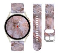 Vozehui Cinturino in silicone marmorizzato da 20 mm, compatibile con Samsung Galaxy Watch 7 6 5 4 FE 40 mm 44 mm, cinturino di ricambio impermeabile e durevole per Garmin Vivoactive 5/Vivoactive 3
