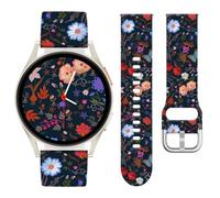 Vozehui Cinturino in silicone marmorizzato da 20 mm, compatibile con Samsung Galaxy Watch 7 6 5 4 FE 40 mm 44 mm, cinturino di ricambio impermeabile e durevole per Garmin Vivoactive 5/Vivoactive 3