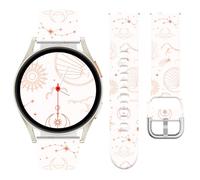 Vozehui Cinturino in silicone marmorizzato da 20 mm, compatibile con Samsung Galaxy Watch 7 6 5 4 FE 40 mm 44 mm, cinturino di ricambio impermeabile e durevole per Garmin Vivoactive 5/Vivoactive 3