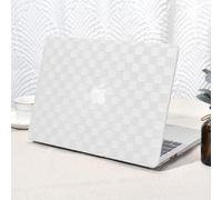 Vozehui Compatibile con MacBook Air 13,6 pollici Custodia 2024 2022 A3113 A2681 M2 Chip con display Retina liquido Touch ID, Custodia rigida in plastica e pelle con copertura tastiera trasparente, Gri