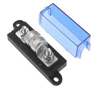 VOZINMOST Fusibile classe T con blocco, 250 V CC, portafusibile classe T con fusibile da 150 Amp per inverter, sistemi audio per auto, corrente massima di interruzione 10.000 Ampere