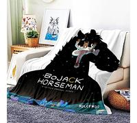 VOZMIO BoJack Horseman - Coperta in flanella calda e morbida per divano letto, adatta per aria condizionata, 150 x 200 cm