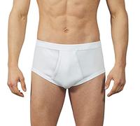 VP PINUCCIO VENEGONI Set 3 Mutande Classiche Uomo con Apertura Davanti a Costine in 100% Cotone Made in Italy Slip Uomo Cotone Vita Alta Bianco Aperte Davanti Mutanda con Apertura Laterale