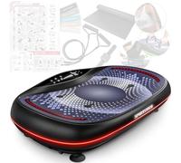 VP500 4D Premium Piastra Vibrante, Intelligente Pedana Vibrante con Display Digitale Touch Integrato, Alimentato da 3 Motori Silenziosi, Ideale Pedana Step Fitness Casa - Sportstech