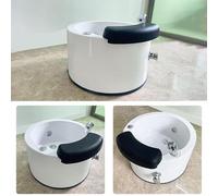 VPAIUNCKU Basino Spa per Pedicamento Professionale con Luce A LED, Vasca da Bagno A Pedicure Portatile, Massaggiatore da Bagno con Calore E Getti, per Alleviare Lo Stress per Uomini E Donne 22.45in