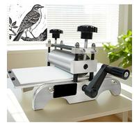 VPAIUNCKU Macchina Compattta per Incisione E Stampa da Tavolo - Laminatore Manuale per Rame, Legno, Stampa A Rilievo E A Intaglio, Ideale per Hobby Fai-da-Te E Studi di Piccole Dimensioni