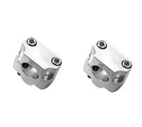 VPARTS MANUBRIO KIT 2 RISER ø 28 mm COMPLETI IN ERGAL CROMATI UNIVERSALI