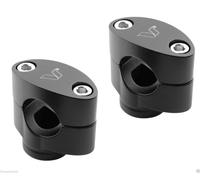 VPARTS MANUBRIO KIT 2 RISER ø 28 mm COMPLETI IN ERGAL NERI UNIVERSALI DUCATI