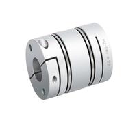 VPCPWTYZY Giunto a diaframma in lega di alluminio: connettore elastico a doppio diaframma D50mm L65mm: for vite a sfere/servomotore passo-passo/encoder/macchinari di precisione catholic(20x20)