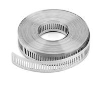 VPCPWTYZY Kit fascette stringitubo in acciaio inossidabile da 20 piedi: a vite senza fine + cinghia metallica: regolabili catholic