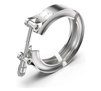 VPCPWTYZY Morsetto a V in acciaio inossidabile 304: 1,5~5 pollici (51 mm/63 mm/76 mm): standard for tubo di scarico turbo intercooler: morsetto a for autoveicoli catholic(2.5inch)