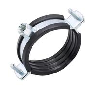 VPCPWTYZY Morsetto for staffa for tubo 2 pezzi: anello diviso regolabile da 20-160 mm: supporto in gomma: clip di montaggio a parete o soffitto: dell'acqua idraulico fisso catholic(50mm)