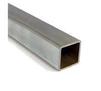 VPCPWTYZY Tubo quadrato/rettangolare in acciaio inossidabile 316L: spessore della parete 1 mm/1,5 mm/2 mm: tubo metallico strutturale catholic(245mm x 1pcs,19x19x1.2mm)