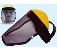 VPE Visiera Protettiva Regolabile per Decespugliatori in Rete con Calotta, Nero e Giallo, Metallo, 1 Pezzo