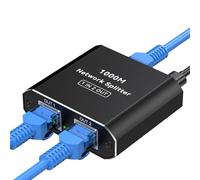 VPFET Ethernet Splitter 2 porte Gigabit Network Splitter da 1 a 2 RJ45 LAN Switch di rete con Cavo di Alimentazione Type C Internet per Cat5 5e 6 7 8 cavo Router