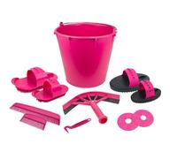 Vplast Accessori per il bagno e la doccia set di accessori 10 pezzi in cubo blu marino