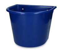 Vplast Fornito per Il Cavallo Feed A Través da 15 Litri con Ganci Blu Scuro
